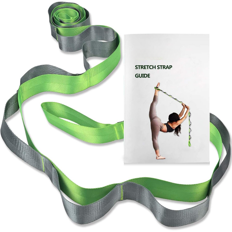 Yoga Stretch Band with 12 Loops-Green-State of Style