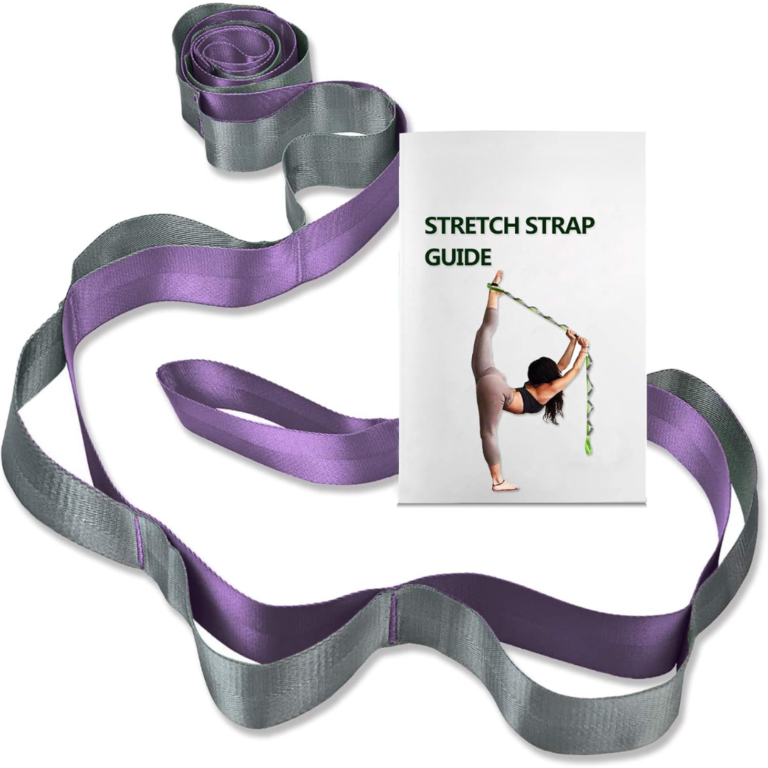 Yoga Stretch Band with 12 Loops-Purple-State of Style