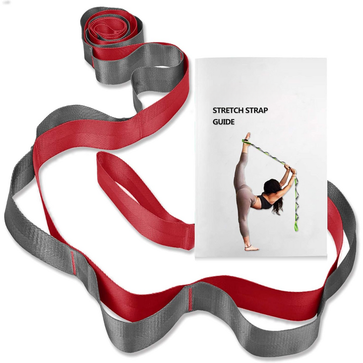 Yoga Stretch Band with 12 Loops-Red-State of Style