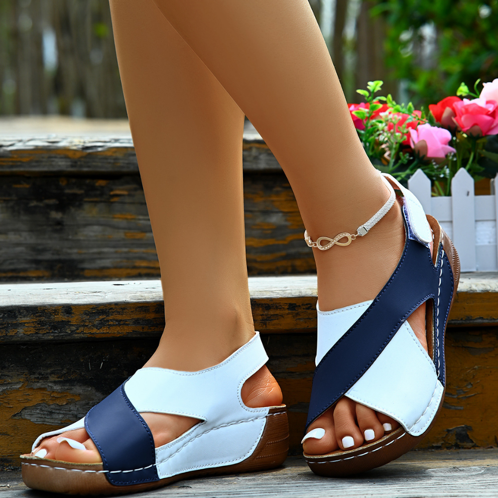 Yola - Comfortable Sandals-Orange-4.5-State of Style