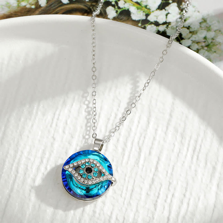 "You will always be protected" - Evil Eye Necklace-Evil Eye#Silver-State of Style
