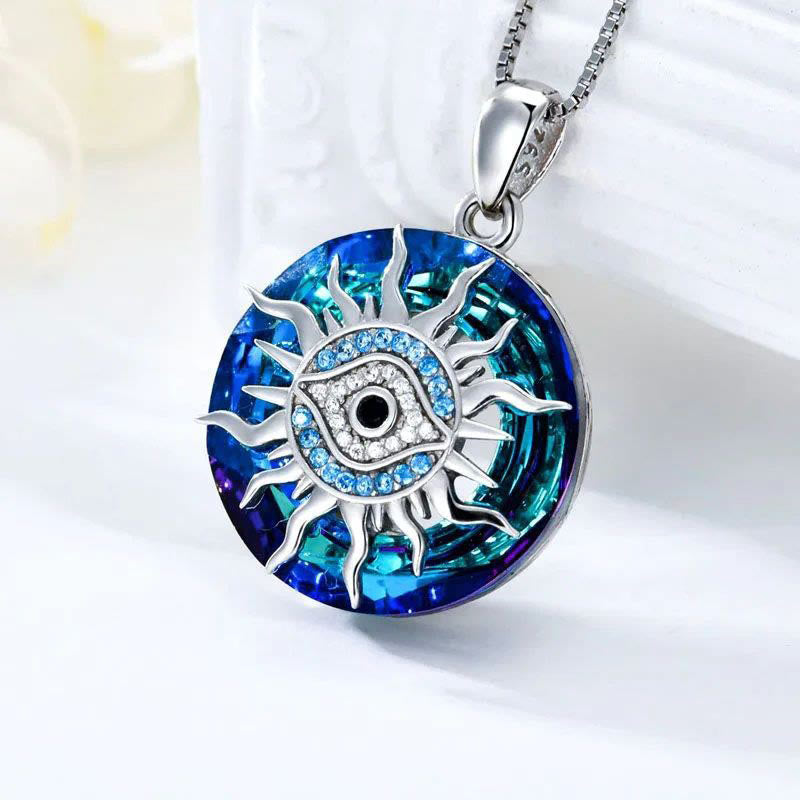 "You will always be protected" - Evil Eye Necklace-Evil Eye#Sun-State of Style