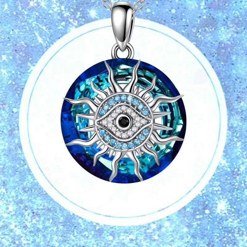 "You will always be protected" - Evil Eye Necklace-Evil Eye#Sun-State of Style