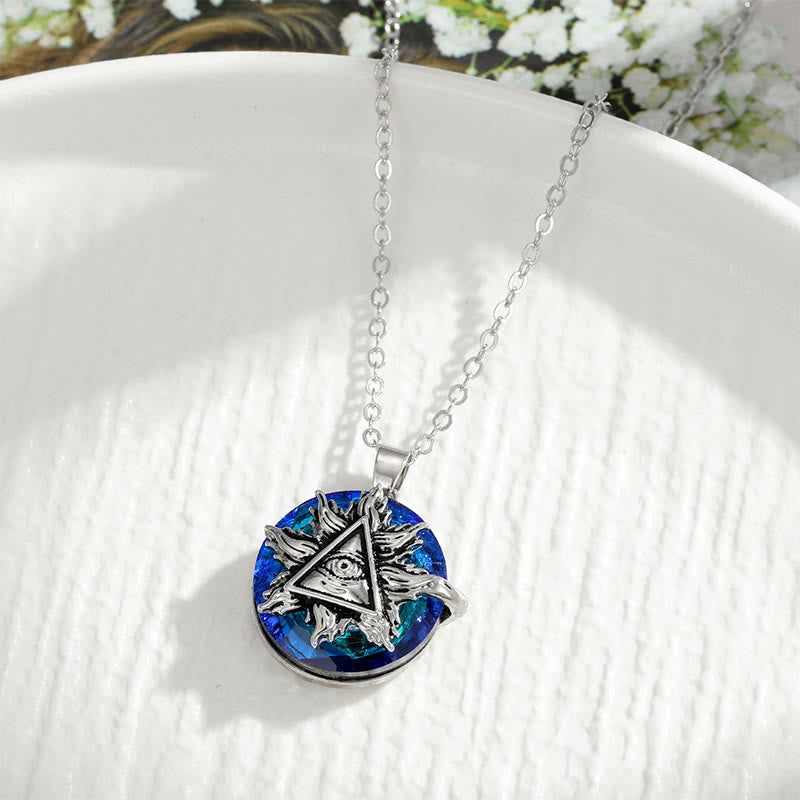 "You will always be protected" - Evil Eye Necklace-Evil Eye#Triangle Silver-State of Style