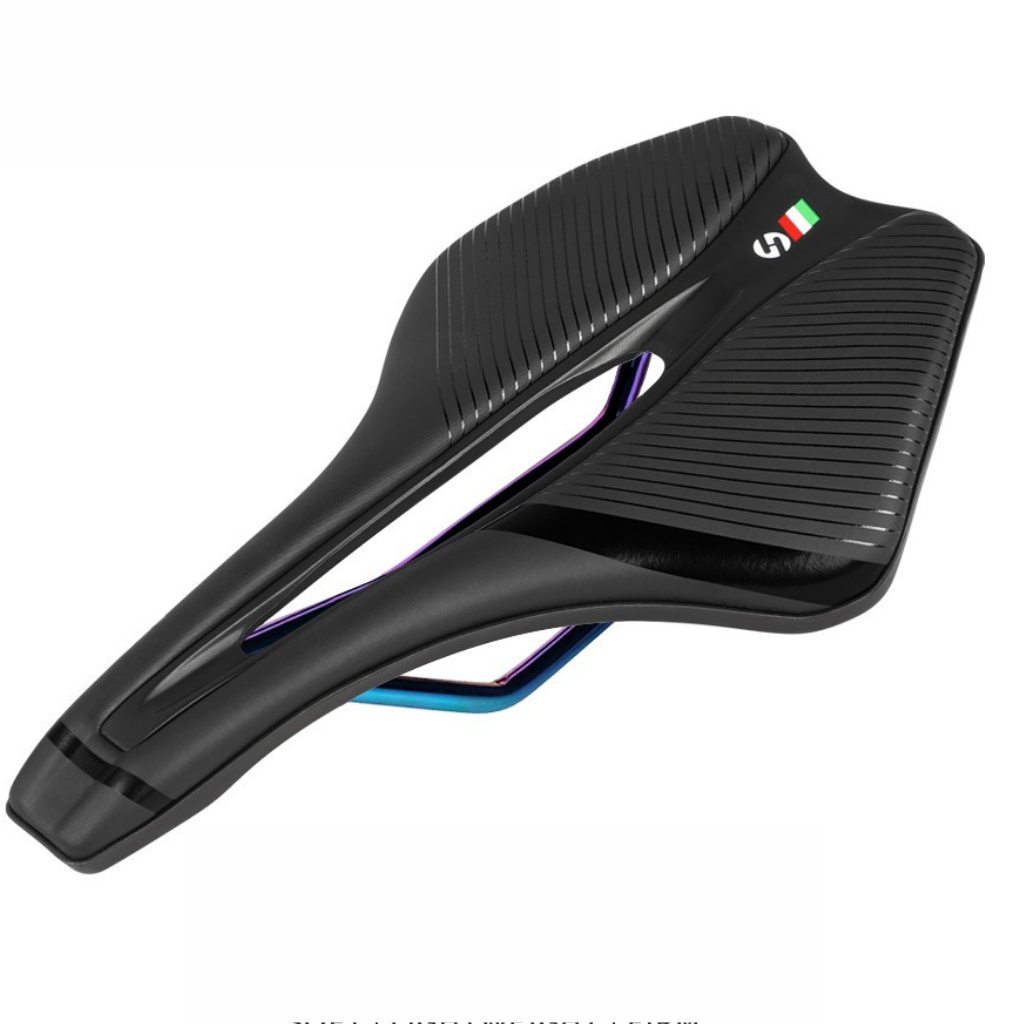 Your Favourite Bike Saddle - UltraRide™-Black + Coloured Rail-State of Style