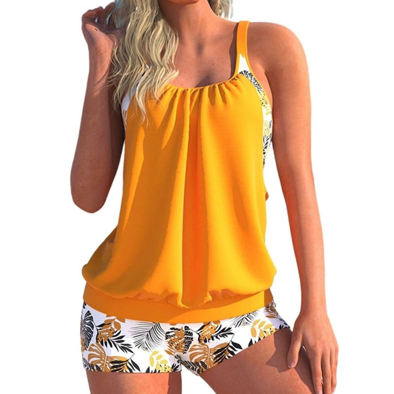 Ysabel Tankini | Stylish & Versatile-Orange-S-State of Style