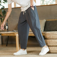 Zavier - Linen Pants | Stylish Summer Linen Trousers for Men-Dark Grey-M-State of Style