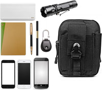 Compact Tactical Molle Pouch with Phone Holster and Utility Pockets – 1+1 FREE