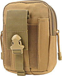 Compact Tactical Molle Pouch with Phone Holster and Utility Pockets – 1+1 FREE
