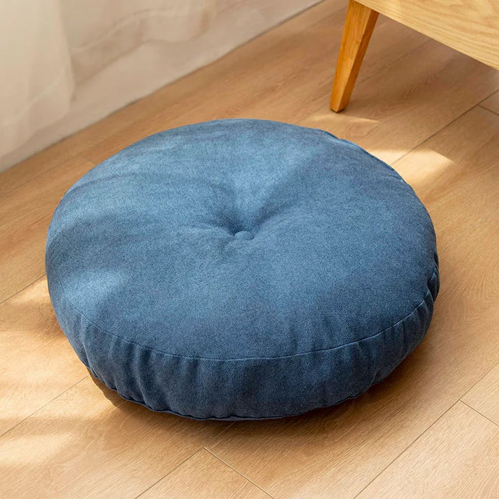 ZenCushion – Round Meditation & Yoga Cushion-Blue-Round 42cm-State of Style