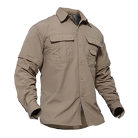 Zip-off Outdoor Shirt - Arvo-Khaki-S-State of Style