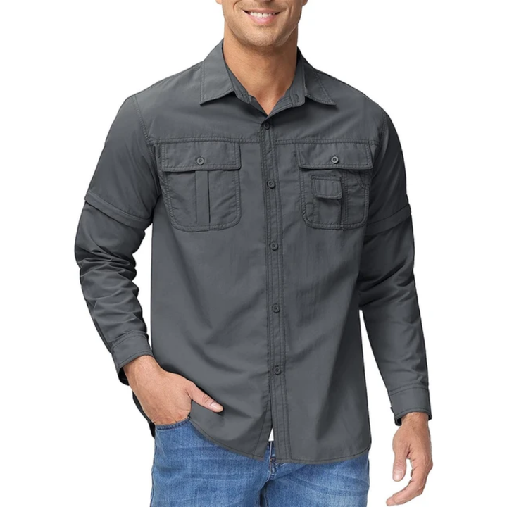 Zip-off Outdoor Shirt - Arvo-Olive green-S-State of Style