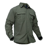 Zip-off Outdoor Shirt - Arvo-Olive green-S-State of Style