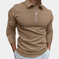 Zip Sweater - Bennett-Khaki-S-State of Style