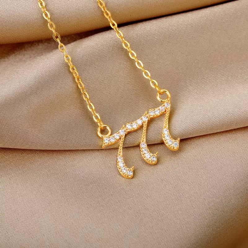 Zirconia Angel Numbers Necklace - Seraphina-Gold-777-State of Style