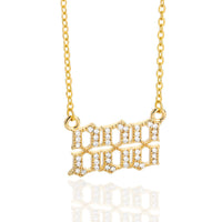 Zirconia Angel Numbers Necklace - Seraphina-Gold-888-State of Style