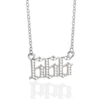 Zirconia Angel Numbers Necklace - Seraphina-Silver-666-State of Style