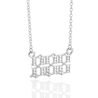 Zirconia Angel Numbers Necklace - Seraphina-Silver-888-State of Style