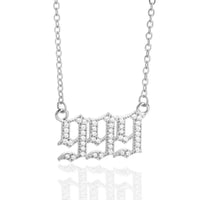 Zirconia Angel Numbers Necklace - Seraphina-Silver-999-State of Style
