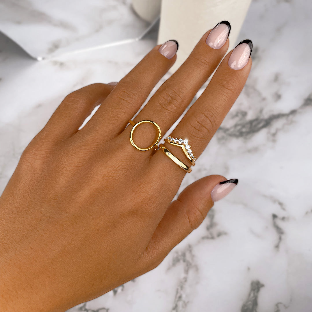 Zirconia Crown Ring – Allegra-Gold-5-State of Style