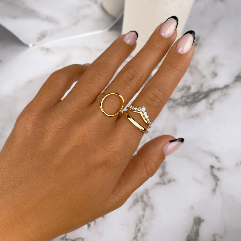 Zirconia Crown Ring – Allegra-Gold-5-State of Style