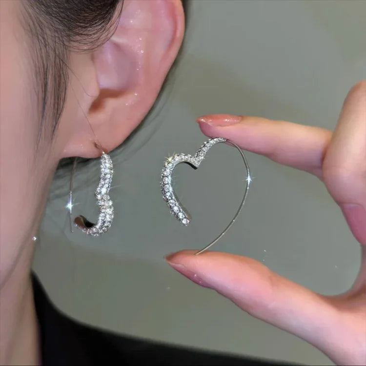 Zirconia Heart Earrings - Eliana-State of Style