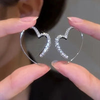 Zirconia Heart Earrings - Eliana-State of Style