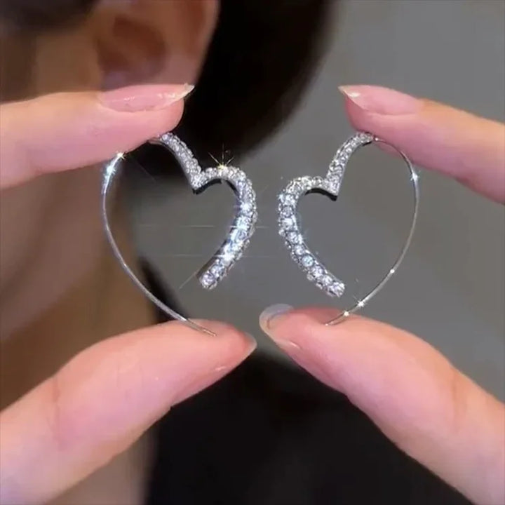 Zirconia Heart Earrings - Eliana-State of Style