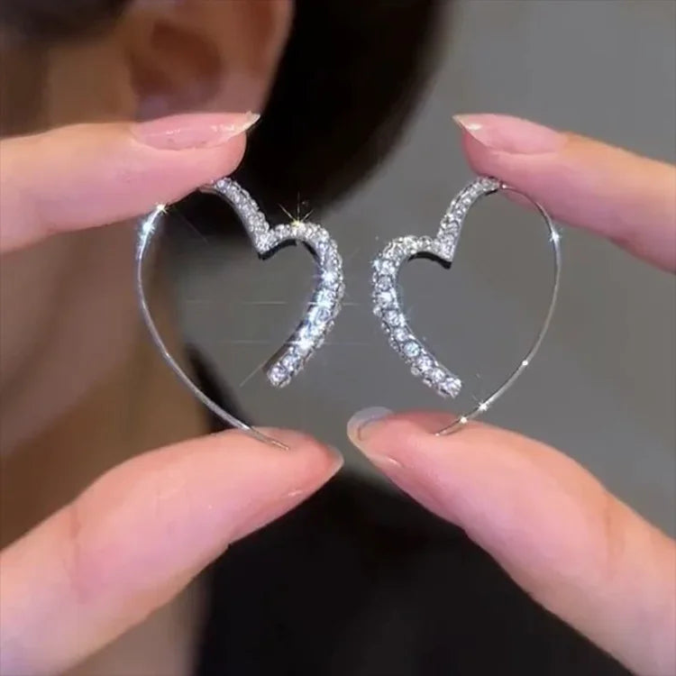 Zirconia Heart Earrings - Eliana-State of Style