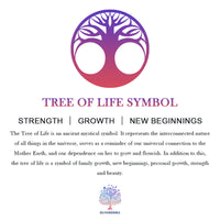 Zirconia Round Hollow Tree of Life Pendant Necklace - Luna-Round White Zirconia and Tree of Life-State of Style