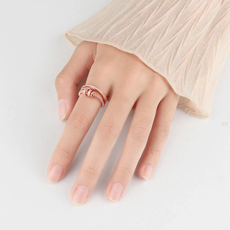Zirconium Fidget Ring | Stress Relief Jewellery-Silver-State of Style