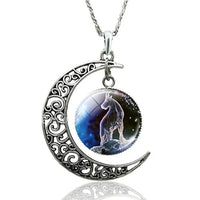 Zodiac Moon Necklace | Celestial Jewellery | Unique Pendant-Capricorn-State of Style