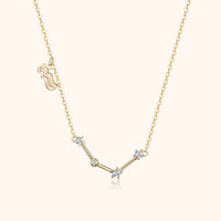 Zodiac Sign Astrology Necklace - Celestia-Gold-Aquarius-State of Style