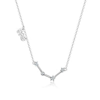 Zodiac Sign Astrology Necklace - Celestia-Silver-Aquarius-State of Style