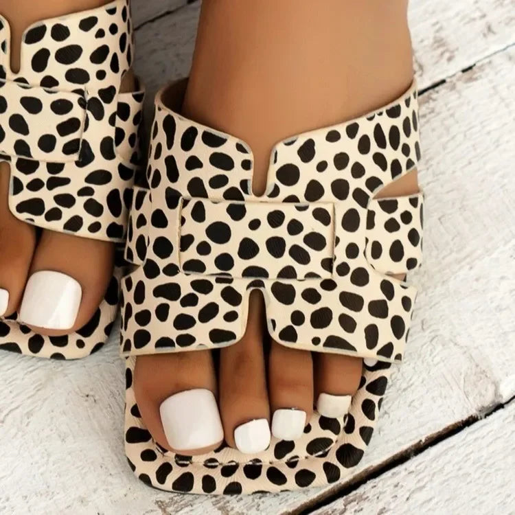 Zoë - Luipaardprint Slippers-35-State of Style