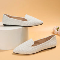 Zoë - Orthopedische Elegante Witte Loafers-35-State of Style